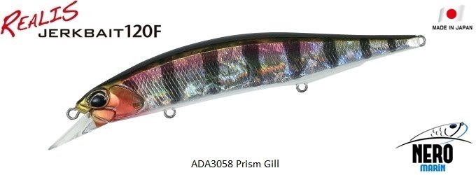 Realis Jerkbait 120F ADA3058 / Prism Gill