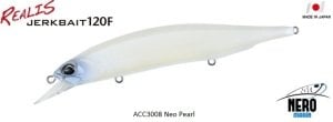 Realis Jerkbait 120F ACC3008 / Neo Pearl