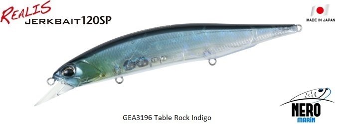 Realis Jerkbait 120SP GEA3196 Table Rock Indigo
