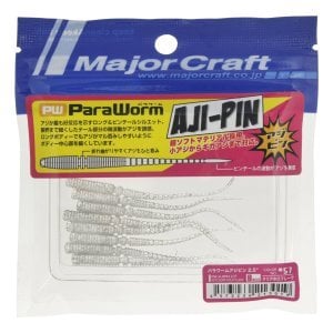 MC Para Worm PW-AJIPIN 2.5'' #57 Clear Hollow Flake