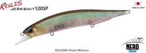Realis Jerkbait 120SP GEA3006 Ghost Minnow
