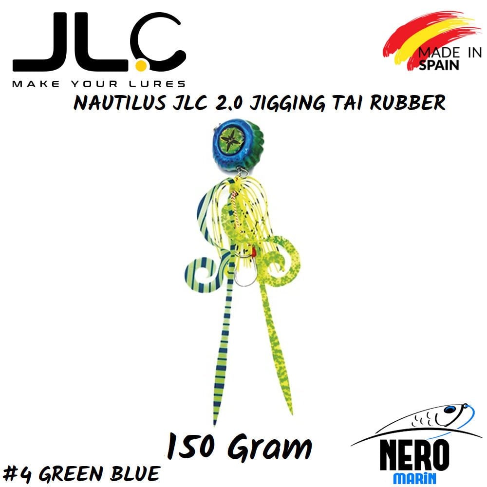 JLC Nautilus 2.0 Tai Rubber 150gr. #4 Green Blue