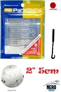 MC Para Worm PW-CURLY 2'' #41 Clear
