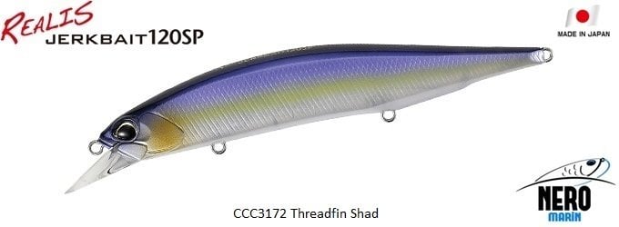 Realis Jerkbait 120SP CCC3172 Threadfin Shad