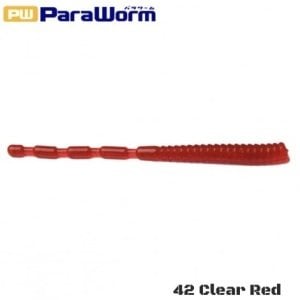 MC Para Worm PW-PINTAIL 2'' #42 Clear Red