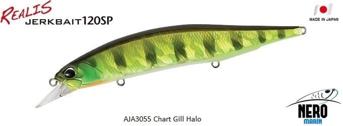 Realis Jerkbait 120SP AJA3055 Chart Gill Halo