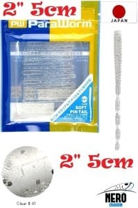 MC Para Worm PW-PINTAIL 2'' #41 Clear
