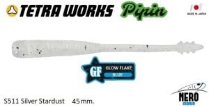 Tetra Works Pipin Silikon 45 mm. S511 / Silver Stardust