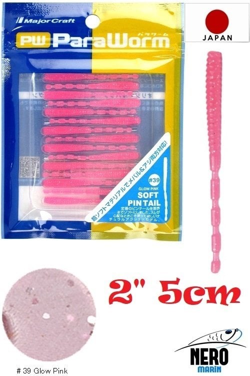 MC Para Worm PW-PINTAIL 2'' #39 Glow Pink