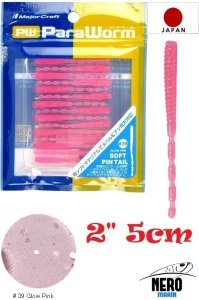 MC Para Worm PW-PINTAIL 2'' #39 Glow Pink