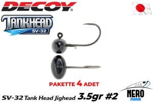 Decoy SV-32 Tank Head Jighead #2-3.5gr (4 Adet / Paket)