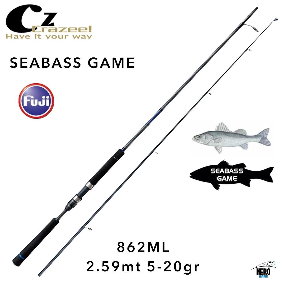 Crazee Boat Seabass S862ML 2.59mt./Max. 28gr.