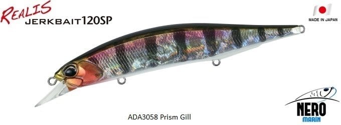 Realis Jerkbait 120SP ADA3058 Prism Gill