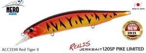 Realis Jerkbait 120SP Pike ACC3194 Red Tiger