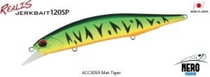 Realis Jerkbait 120SP ACC3059 Mat Tiger