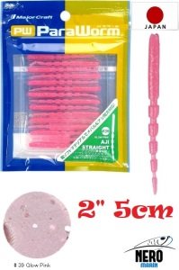 MC Para Worm PW-AJI 2'' #39 Glow Pink