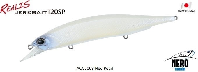 Realis Jerkbait 120SP ACC3008 Neo Pearl