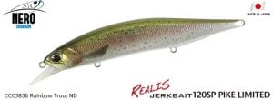 Realis Jerkbait 120SP Pike  CCC3836 Rainbow Trout ND