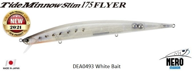 Tide Minnow Slim Flyer 175 DEA0493 White Bait