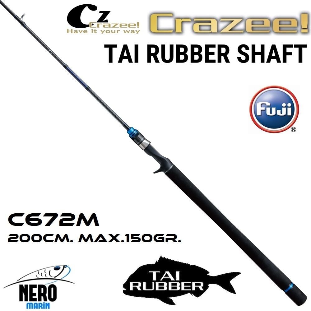 Crazee Tai Rubber Shaft C672M 2.00mt./Max. 150gr. Uç Parça