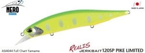 Realis Jerkbait 120SP Pike  ASI4044 Full Chart Yamame