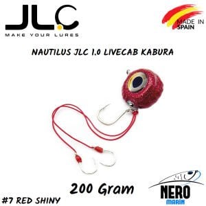 JLC Nautilus 1.0 Live Kab Canlı Yem İçin Kaburar 200gr. #7 Red Shiny