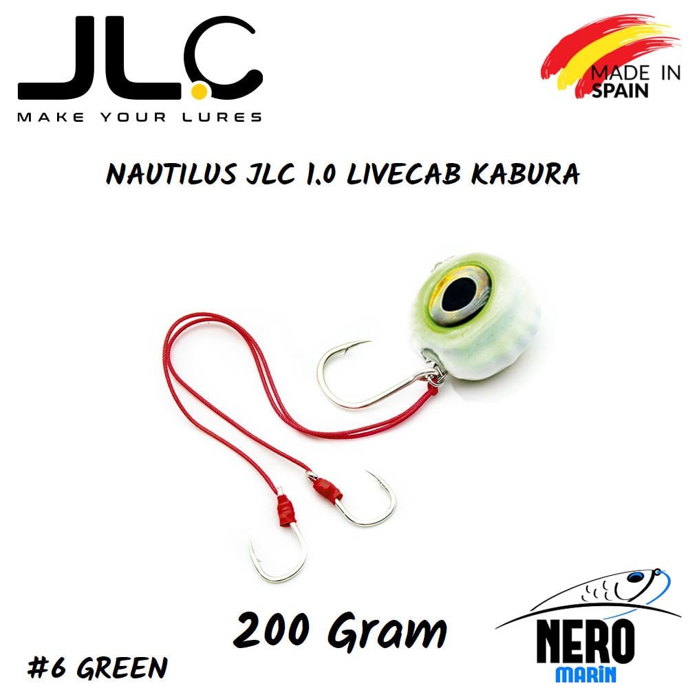 JLC Nautilus 1.0 Live Kab Canlı Yem İçin Kaburar 200gr. #6 Green