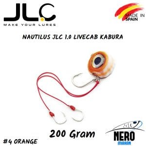 JLC Nautilus 1.0 Live Kab Canlı Yem İçin Kaburar 200gr. #4 Orange