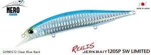 Realis Jerkbait 120SP SW GHN0172 Clear Blue Back