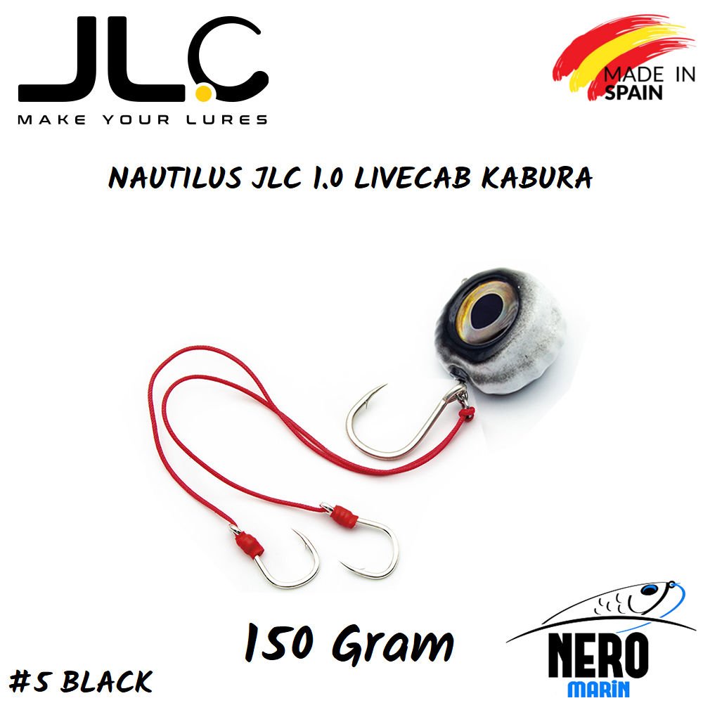 JLC Nautilus 1.0 Live Kab Canlı Yem İçin Kaburar 150gr. #5 Black