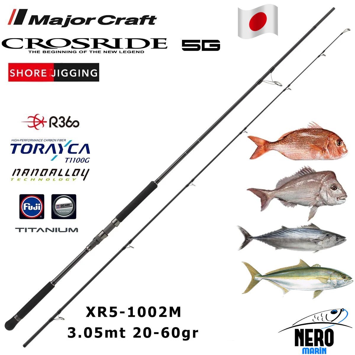 MC Crosride XR5-1002M 3.05mt 20-60gr (2P) Shore Jigging Kamış