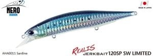 Realis Jerkbait 120SP SW AHA0011 Sardine