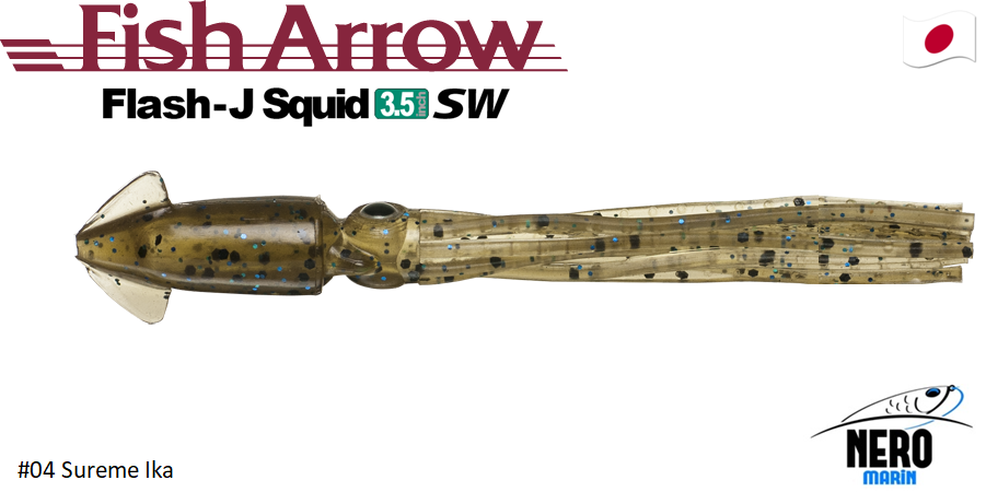Flash J Squid 3.5'' SW #04 Surume Ika