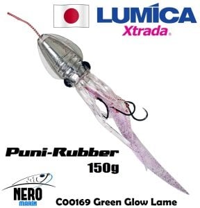 Lumica Xtrada Puni Rubber Tai Rubber Slider 150g. C00169 Green Glow Lame