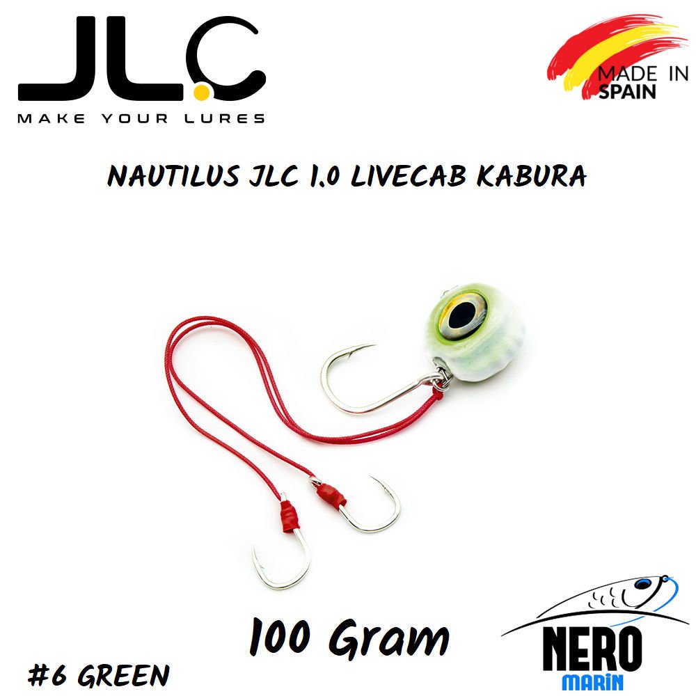 JLC Nautilus 1.0 Live Kab Canlı Yem İçin Kaburar 100gr. #6 Green