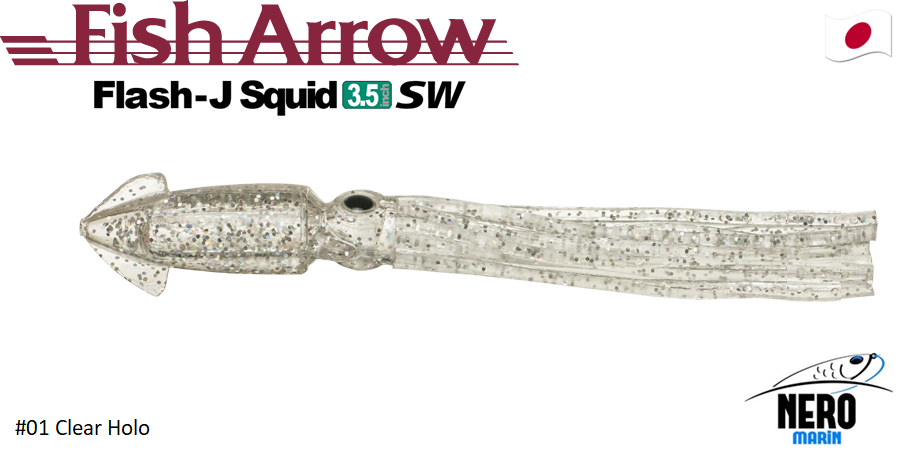 Flash J Squid 3.5'' SW #01 Clear Holo