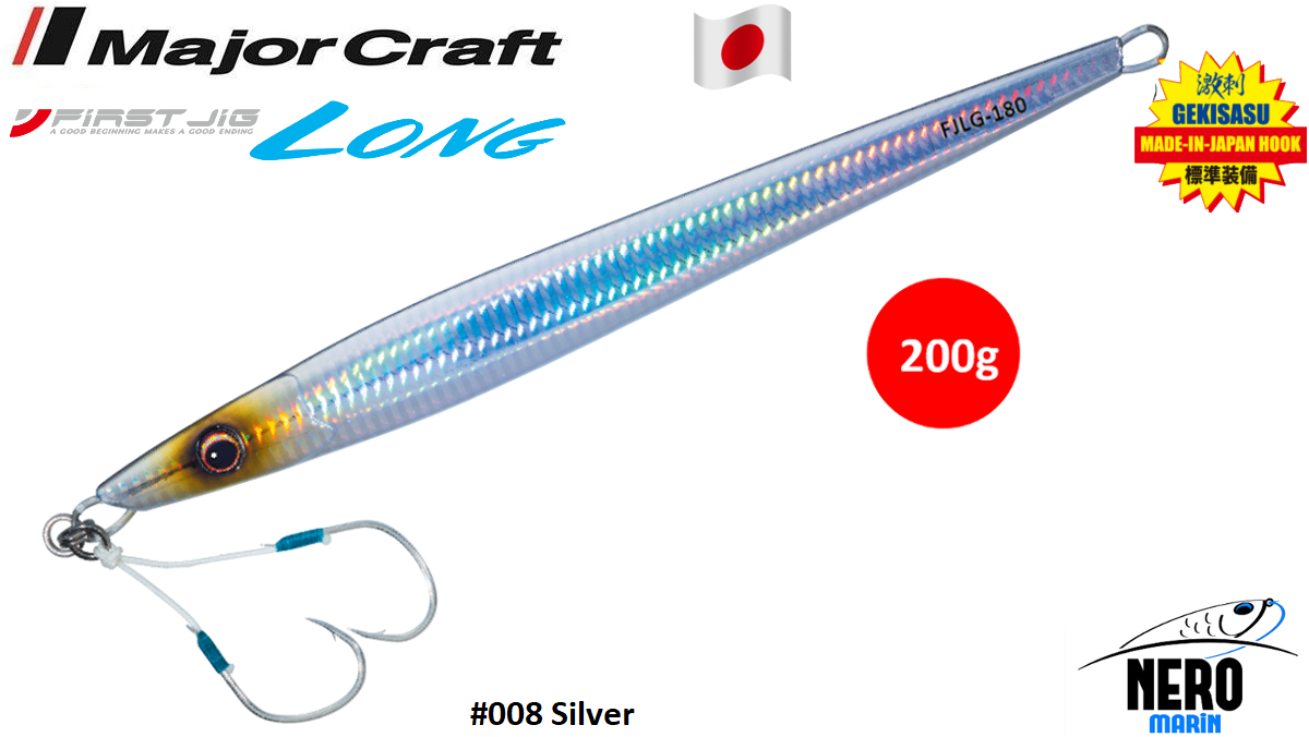 MC First Jig Long FJLG-200#008 Silver