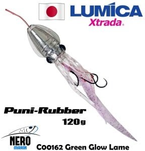 Lumica Xtrada Puni Rubber Tai Rubber Slider 120g. C00162 Green Glow Lame