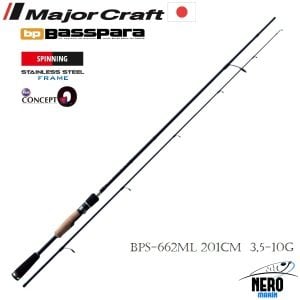 MC Basspara Spin Kamış 2 Eşit Parça BPS-662ML 201cm 3,5-10g