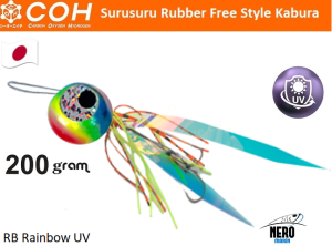 COH Kabura Slider Tai Rubber Jig 200gr. / Rainbow