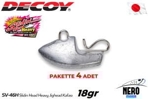 Decoy SV-46H Slidin Head Heavy Jighead Kafası 18gr (4 Adet / Paket)