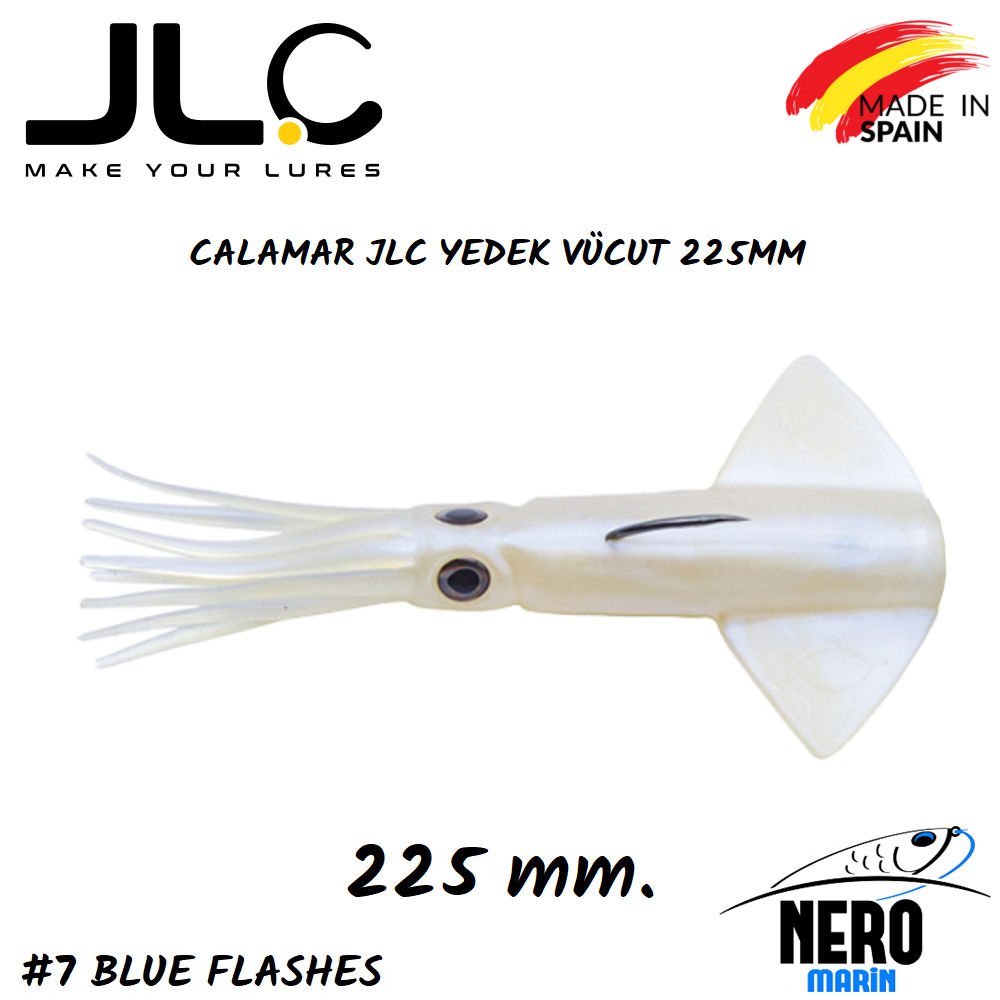 JLC Calamar Silikon Kalamar Yedek Vücut #7 Blue Flashes