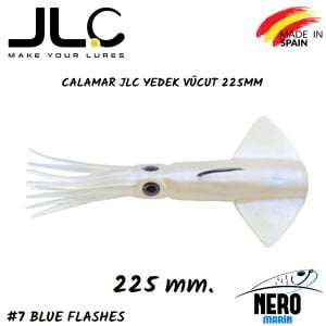 JLC Calamar Silikon Kalamar Yedek Vücut #7 Blue Flashes