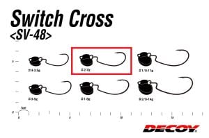 Decoy SV-48 Switch Cross Jighead  #2-7gr (4 Adet / Paket)