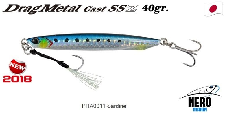 Drag Metal Cast Super Slim SSZ Jig 40gr. / PHA0011 Sardine