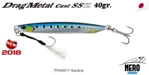 Drag Metal Cast Super Slim SSZ Jig 40gr. / PHA0011 Sardine
