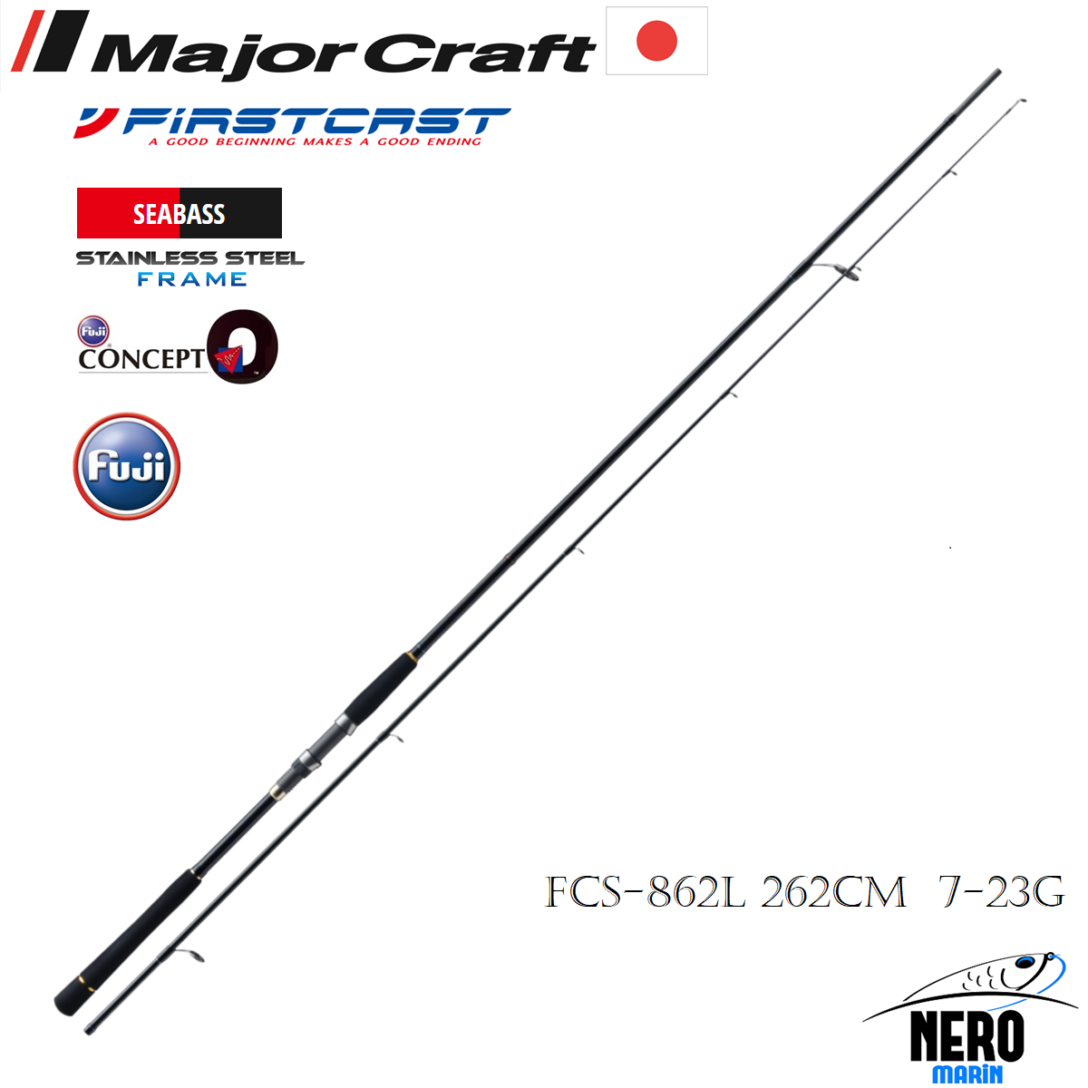MC Firstcast Seabass Spin Kamış FCS-862L 262cm 7-23g
