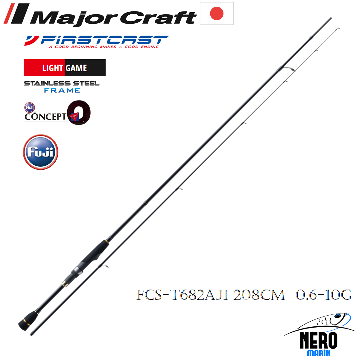 MC Firstcast LRF Kamış Tubular Uç FCS-T682AJI 208cm 0.6-10g