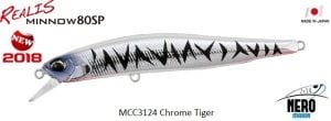 Realis Minnow 80SP MCC3124 / Chrome Tiger
