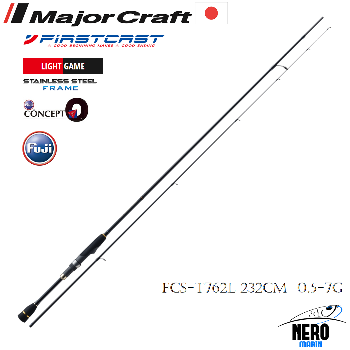 MC Firstcast LRF Kamış Tubular Uç FCS-T762L 232cm 0.5-7g
